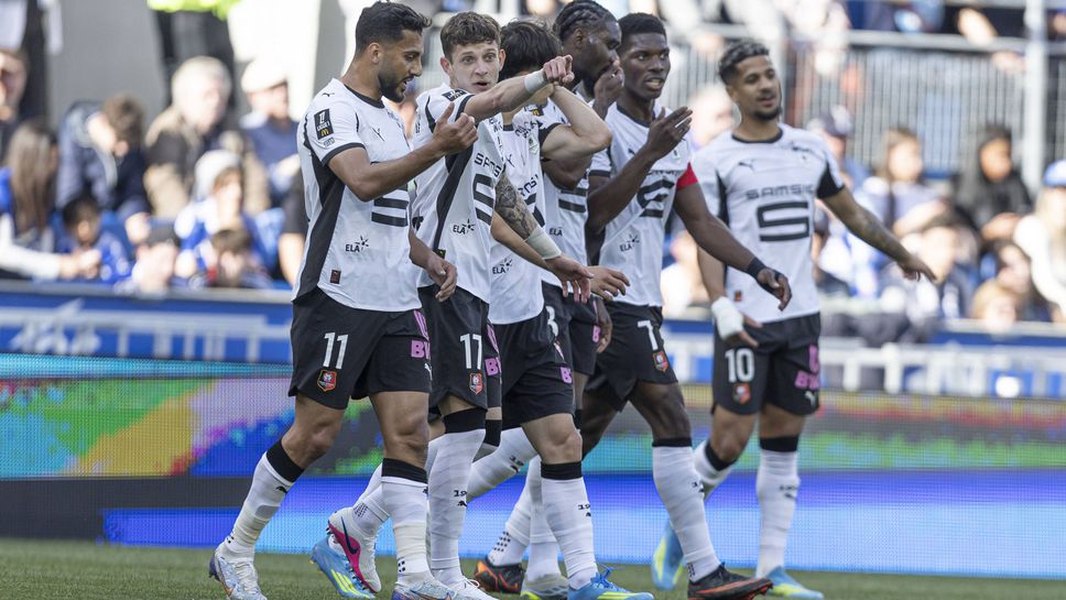 Рен разгроми Страсбург, късен гол на Брест засили Нант към Лига 2