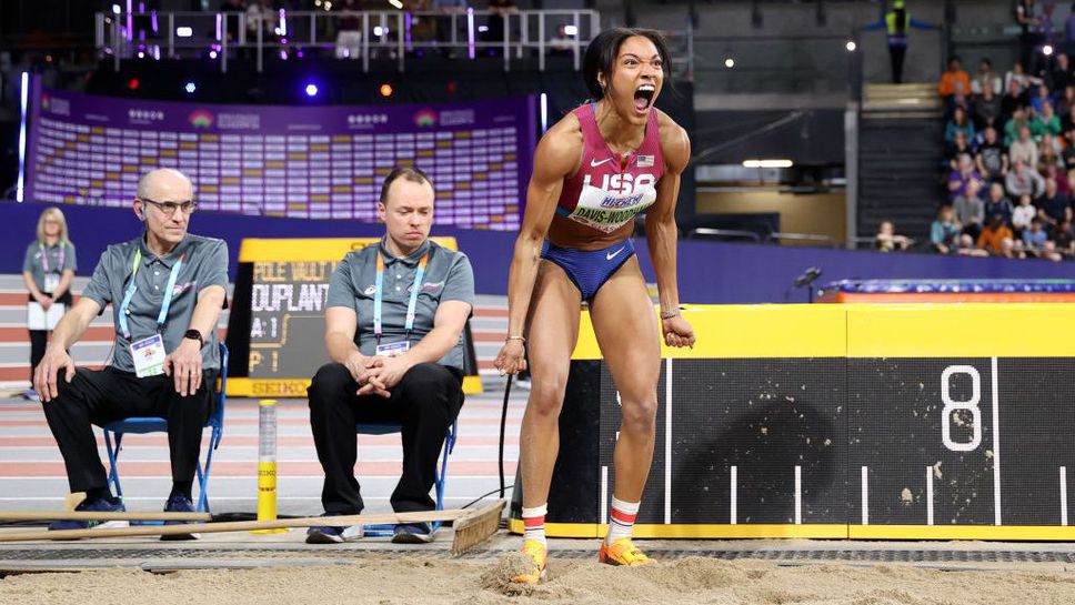 Световната шампионка Дейвис-Уудхол със 7.17 м, но показа неуважение към съдията