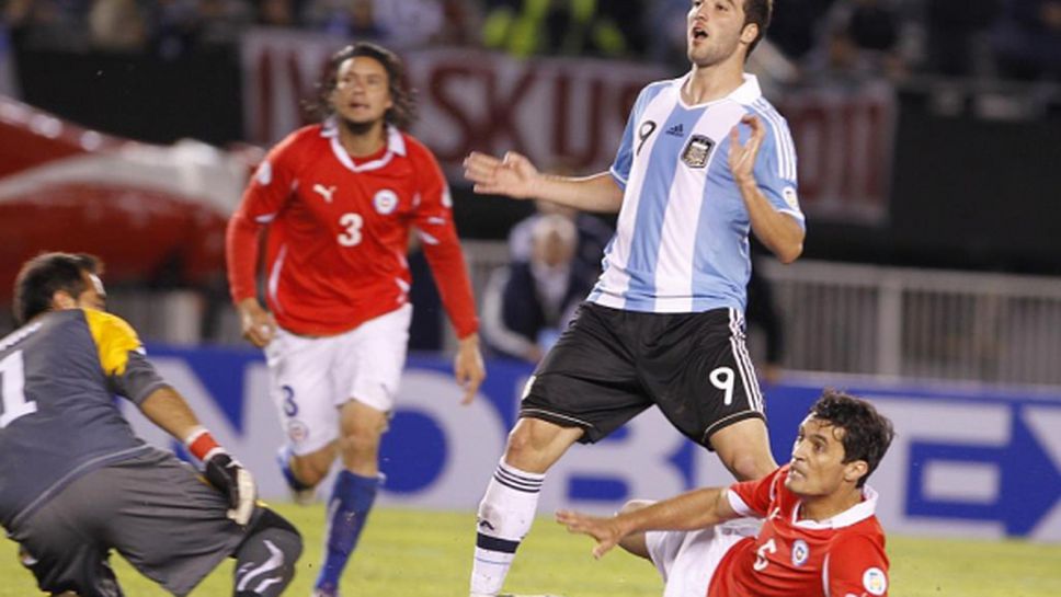 Чили с 1 победа от 38 мача срещу Аржентина