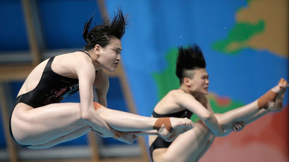 Китайките триумфираха в синхронните скокове от 3-метров трамплин на световното в Казан