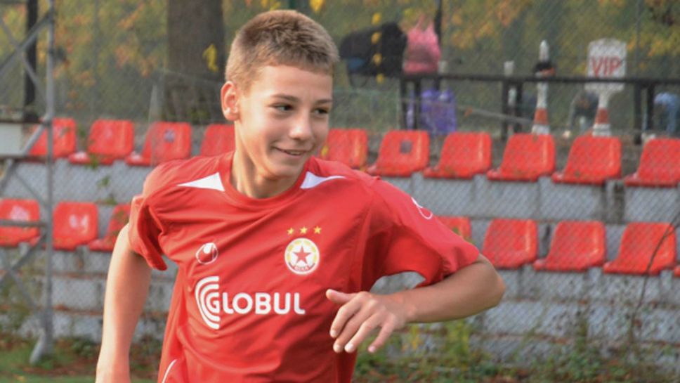 14-годишният капитан на ЦСКА в мача с Вихрен изуми Франция