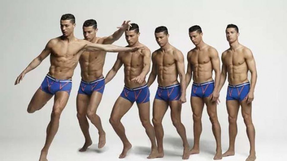 Кристиано показва мускули в нова реклама за бельо