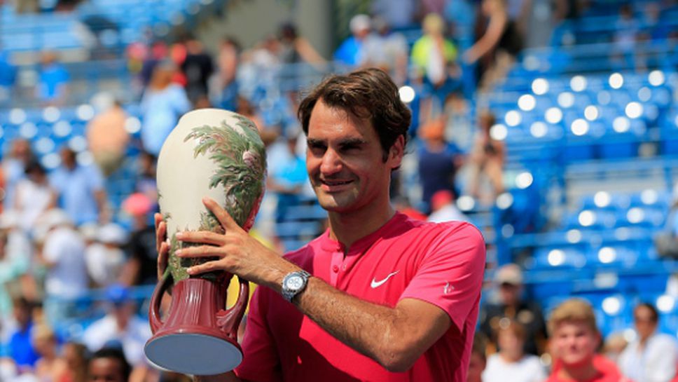 Турнирът в Синсинати е сред четирите най-успешни за Федерер