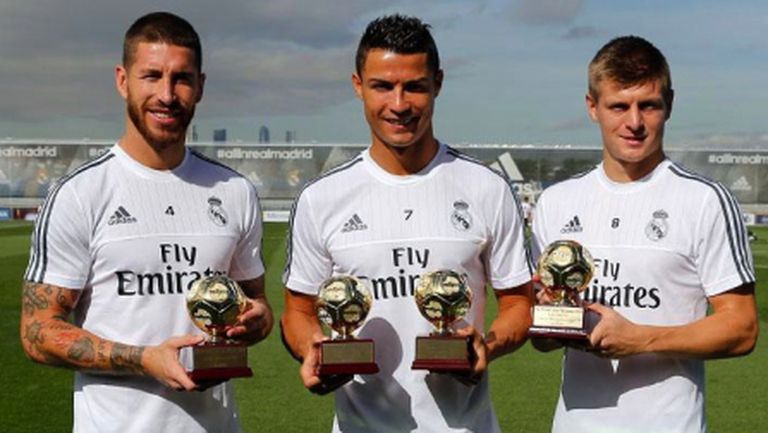 Засипаха с награди Реал Мадрид на днешната тренировка