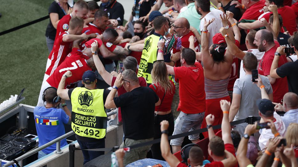 Голмайсторът на Унгария за 1:0 прекали в радостта си
