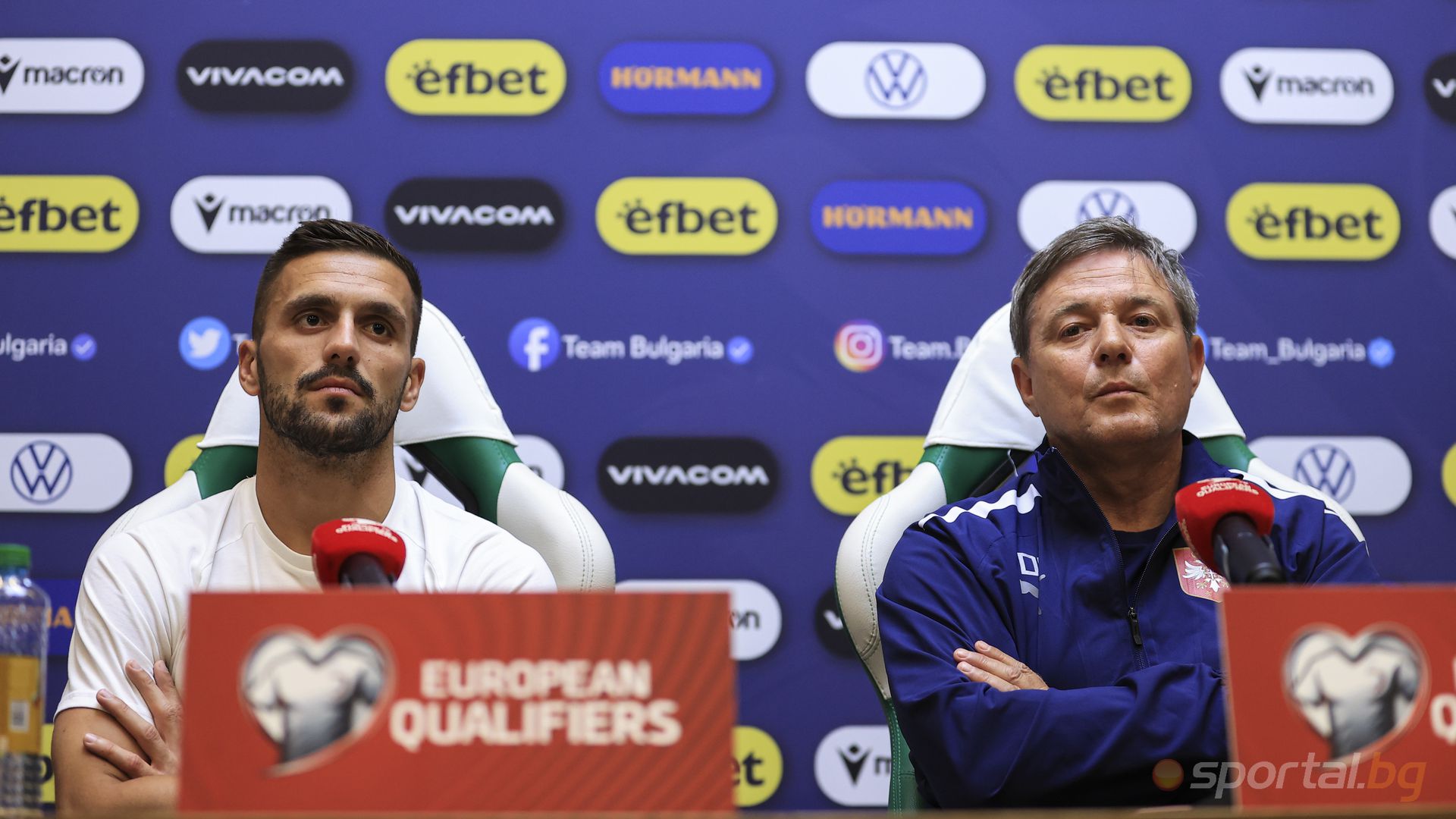 Пресконференция на Драган Стойкович и Душан Тадич преди мача с България