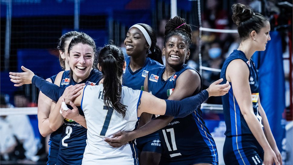 Шампионът Италия обърна Китай в Лигата на нациите