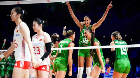  България изпусна мачбол, а Китай стигна до победа след тайбрек 