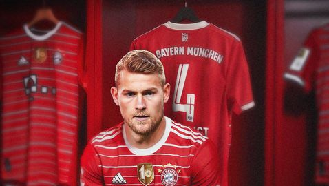  Де Лихт с първи думи като футболист на Байерн 