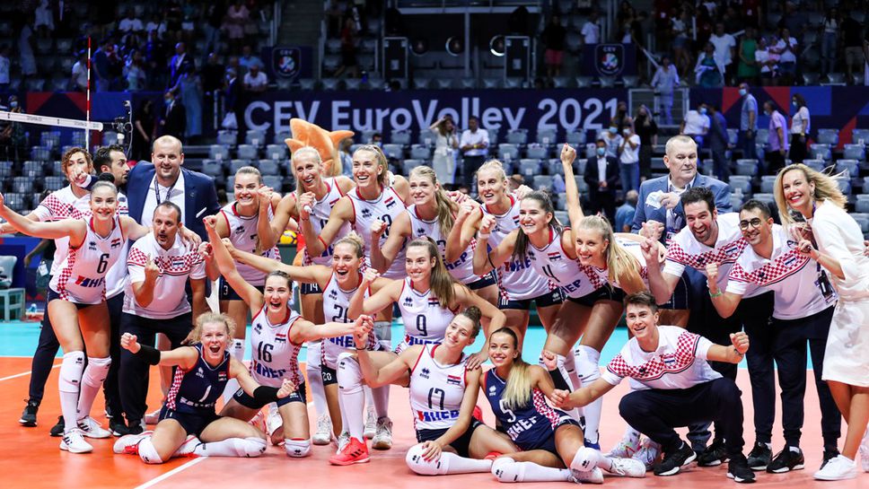 Хърватия стартира без проблеми срещу Швейцария на Европейското🏐🇭🇷