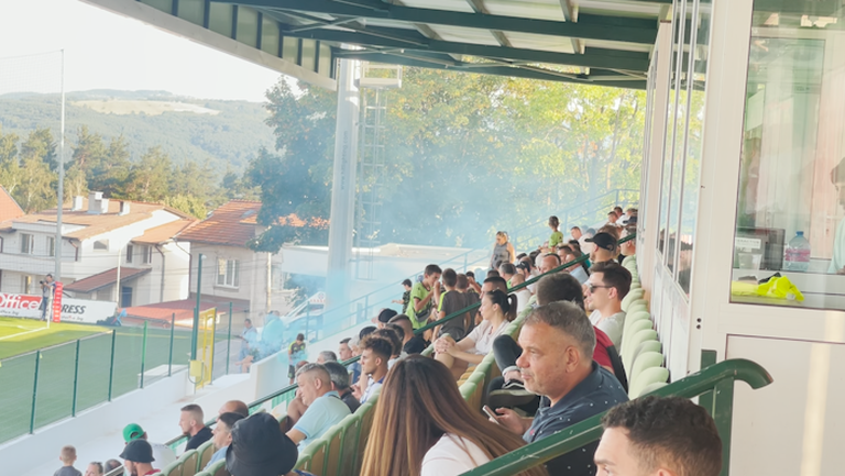 Настроение в Бистрица след гола на Костадинов