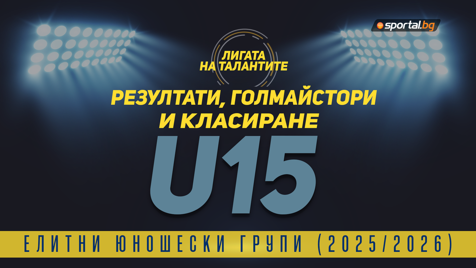 Резултати, голмайстори и класиране след 1-ия кръг на Елитната група до 15 години