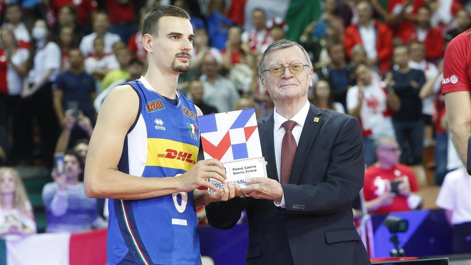 Симоне Джанели MVP на Евроволей 2021