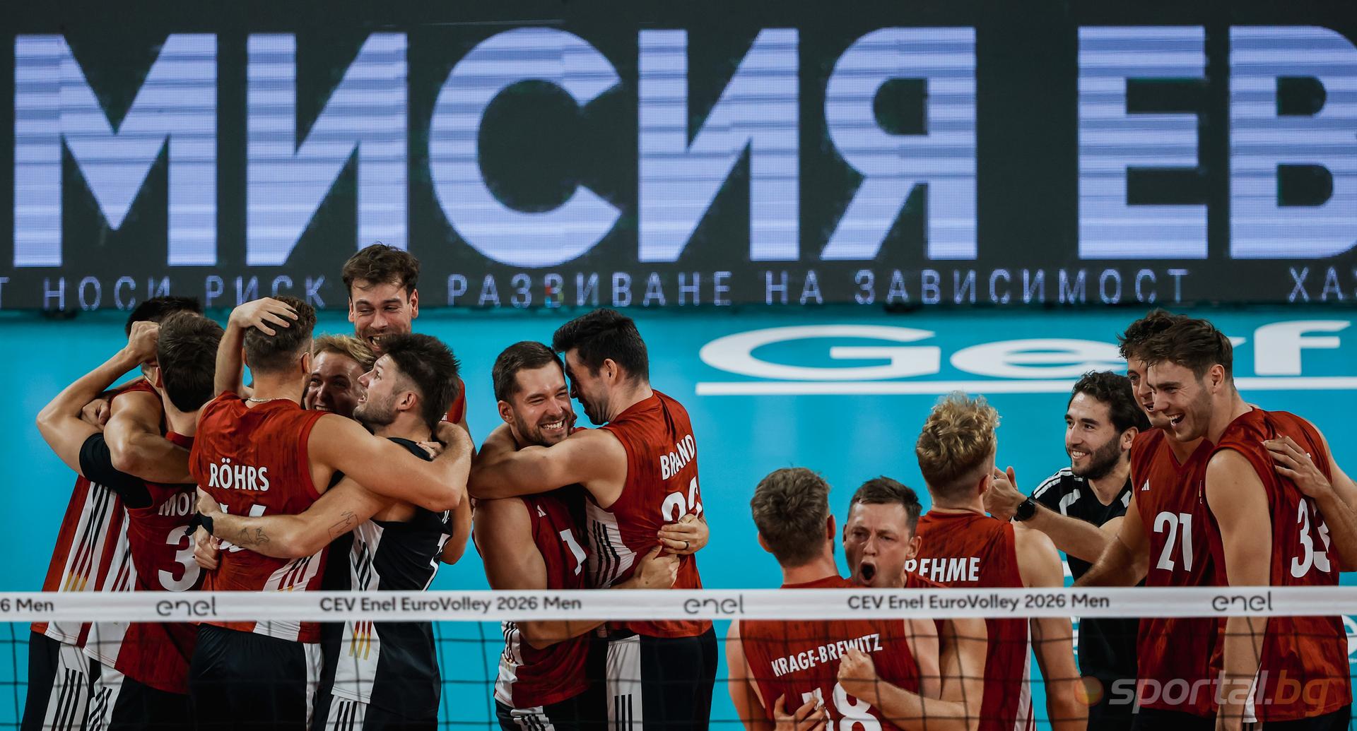 ЕВРОВОЛЕЙ 2026 / Германия 3:2 България