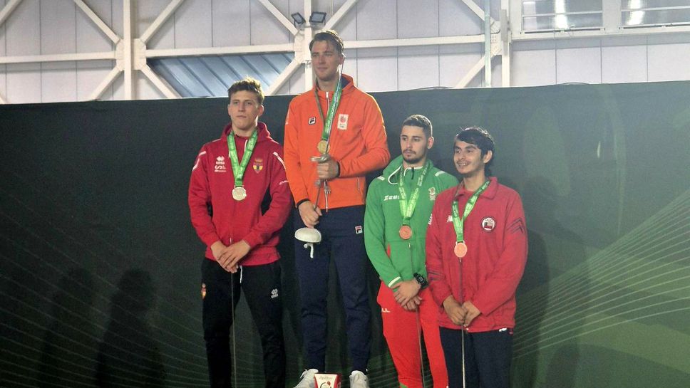 Медал за Йордан Гълъбов от турнира по шпага в Дъблин