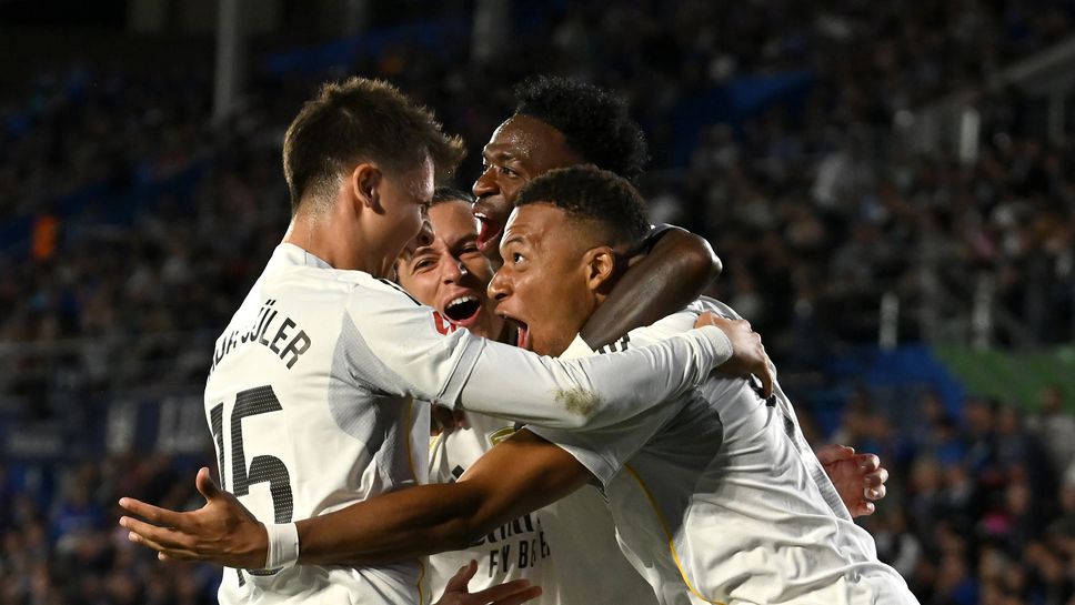 Два червени картона помогнаха на Реал Мадрид да се завърне на върха