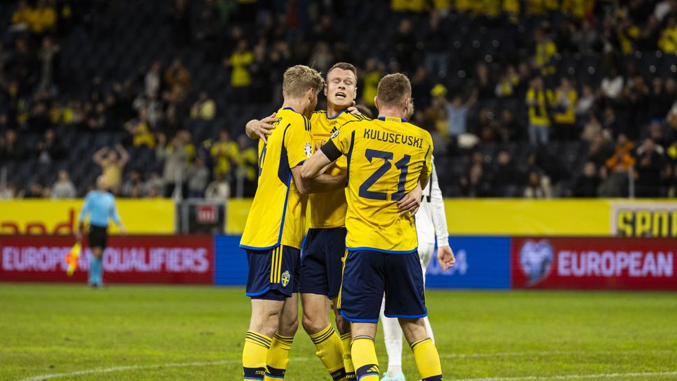 Швеция завърши с победа разочароващите евроквалификации