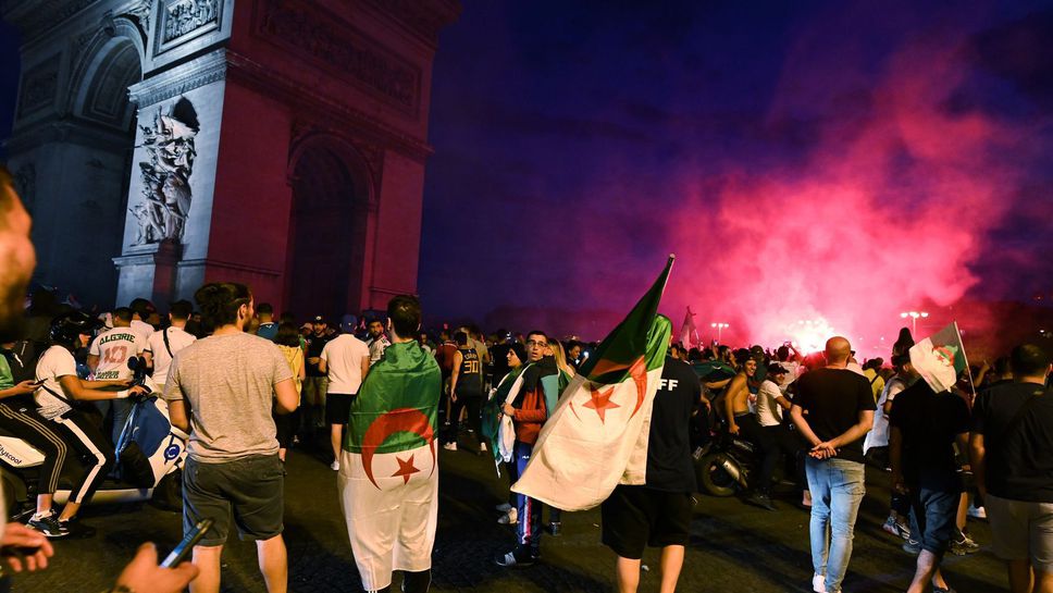 Сериозни сблъсъци във Франция и 55 арестувани след триумфа на Алжир над Тунис