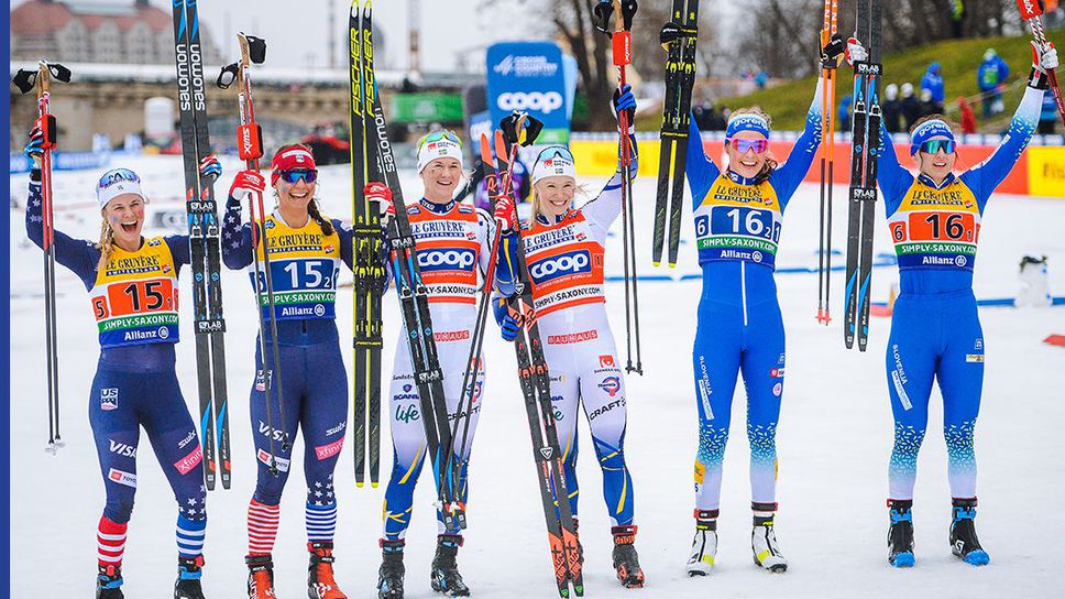 Мая Далквист и Йона Сундлинг донесоха победа на Швеция в отборния спринт в Дрезден