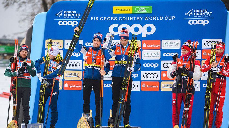 Нортхуг и Ларсон с първа победа за Световната купа в отборния спринт