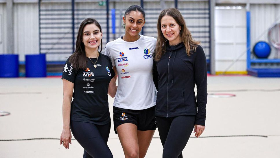 Силвия Митева постави съчетанията на звездите на бразилската гимнастика Барбара Домингос и Джована Сантос