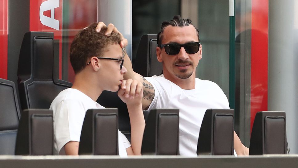 Малкият син на Златан Ибрахимович Винсънт който е на 17