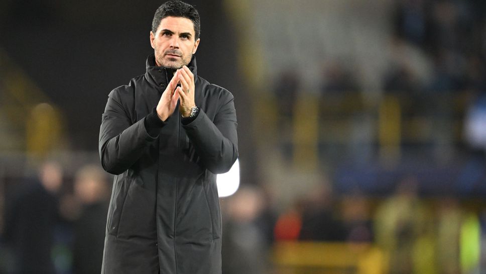 Мениджърът на лидера в класирането Арсенал Микел Артета говори пред