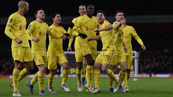 Два гола на Жота срещу Арсенал пратиха Ливърпул на финал за Карабао къп