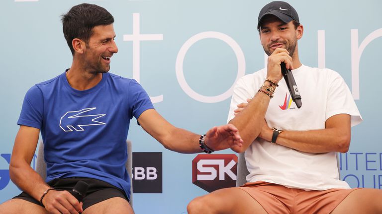 Най добрият български тенисист Григор Димитров заяви че Новак Джокович е
