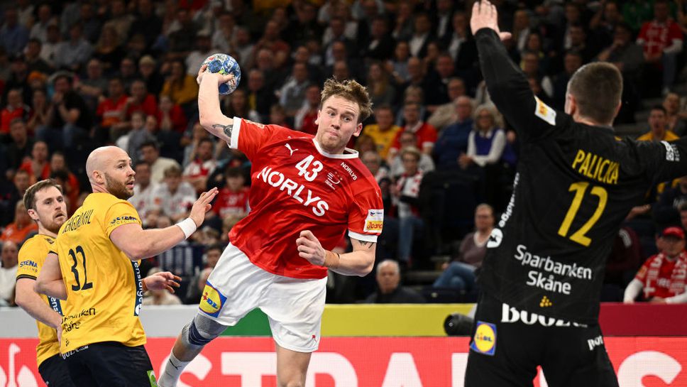 Дания надделя над европейския шампион Швеция на първенството на континента по хандбал