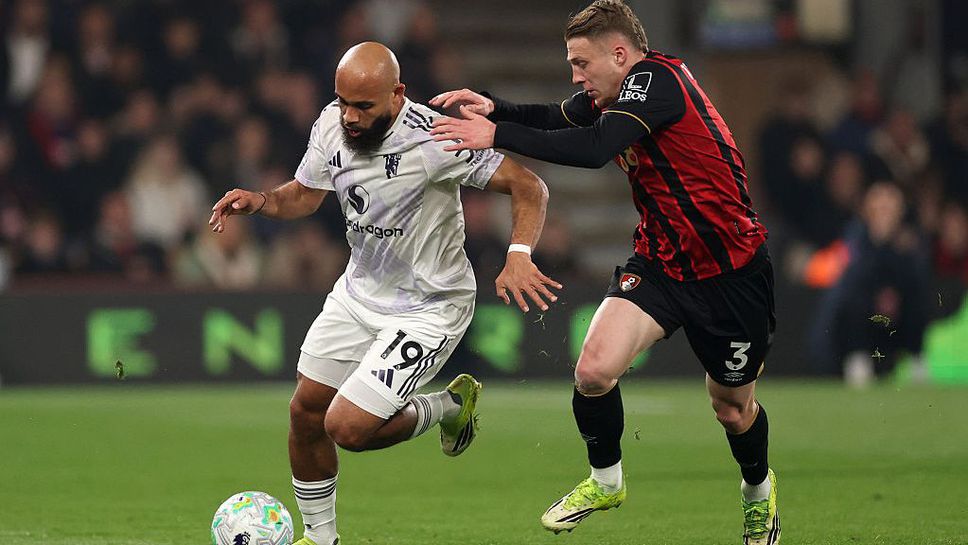 Борнемут 0:0 Ман Юнайтед, "червените дяволи" играят по-добре