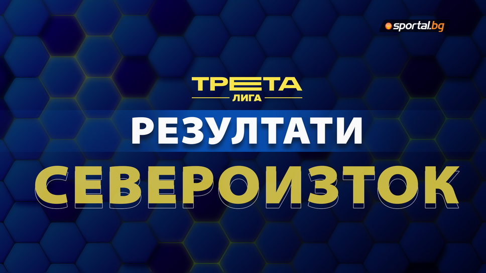 Резултати, класиране и голмайстори от 25-ия кръг на Североизточната Трета лига