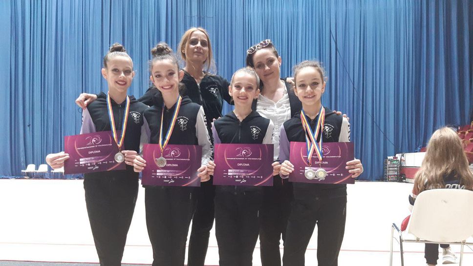 Пълен комплект медали за клуб Чар ДКС (Варна) в турнира по художествена гимнастика в Букурещ