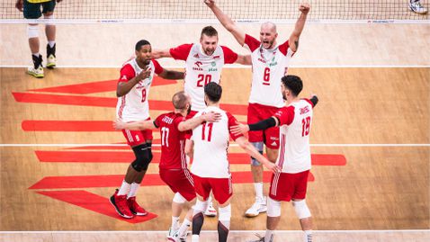 Полша на полуфиналите в Лигата на нациите след бой над Бразилия