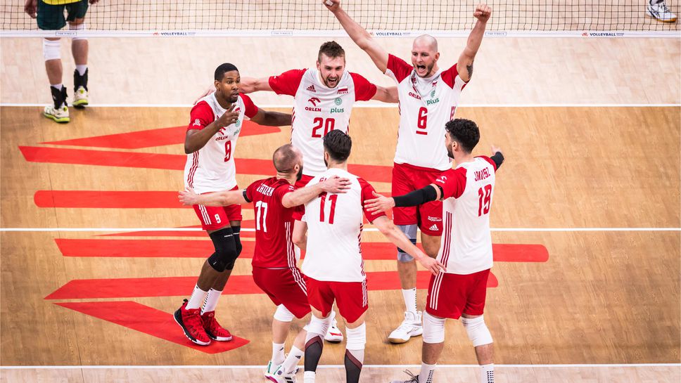Полша на полуфиналите в Лигата на нациите след бой над Бразилия