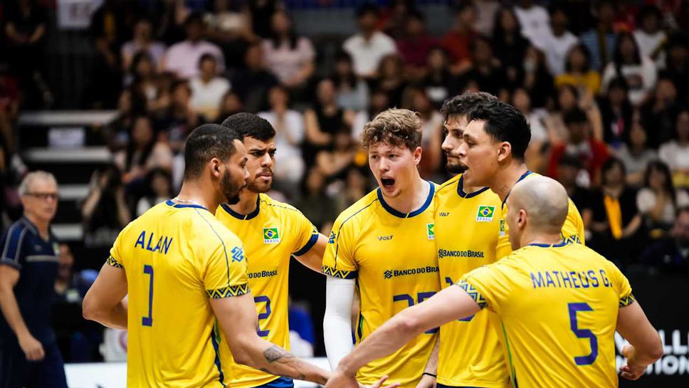 Мъжкият национален отбор на Бразилия завърши груповата фаза на  Лигата на