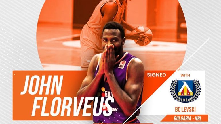 211 сантиметровият Джон Флорвиъс е третото чуждестранно попълнение на баскетболния Левски