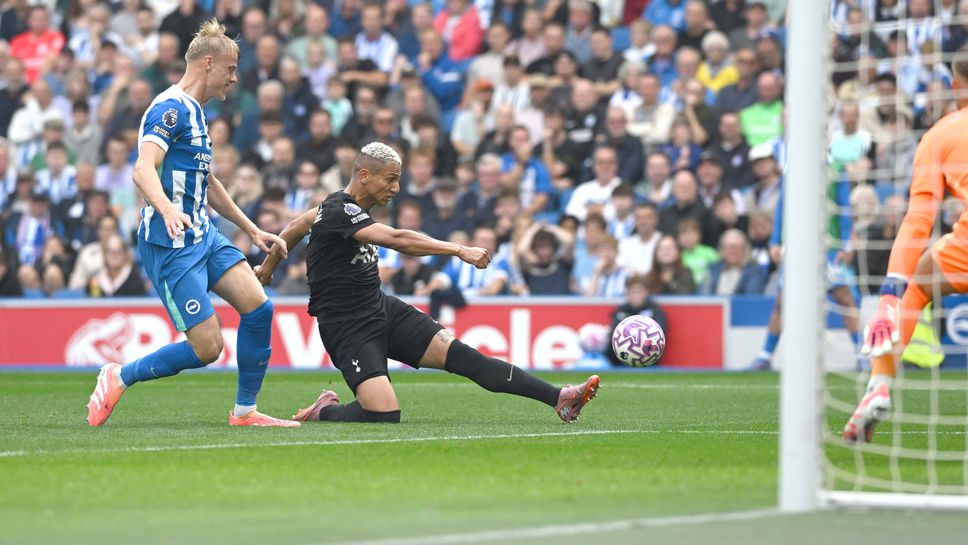 Тотнъм навакса изоставане от два гола и този път не загуби от Брайтън