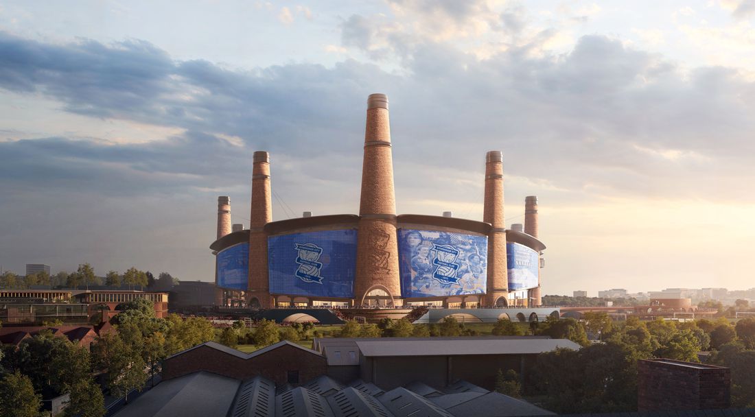 Белингам се включи в представянето на проекта за впечатляващия нов стадион на Бирмингам