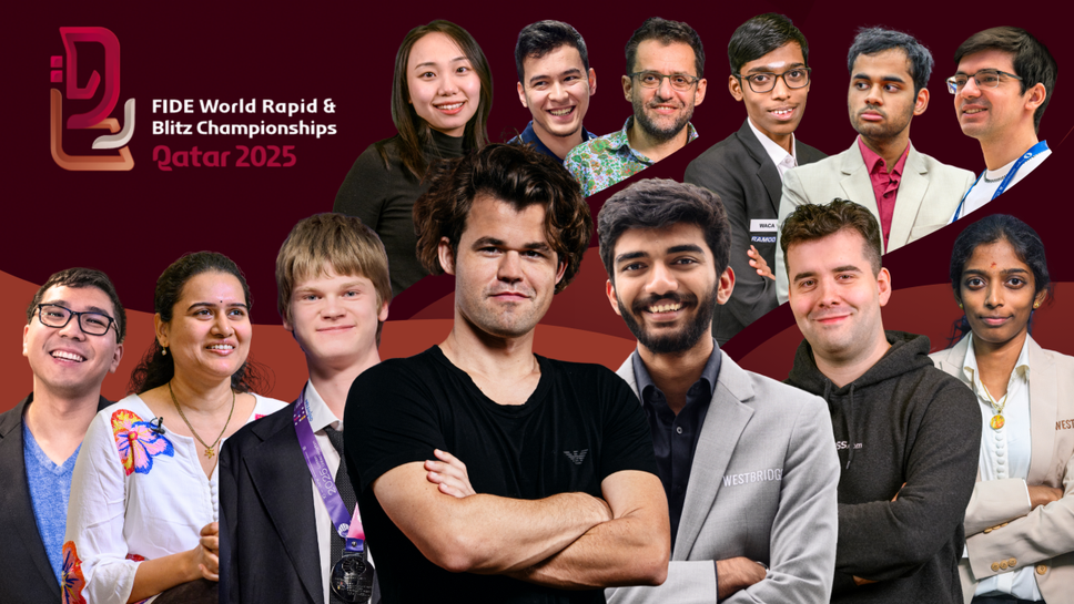 Карлсен, Гукеш и още куп звезди на Световното по рапид и блиц на Коледа