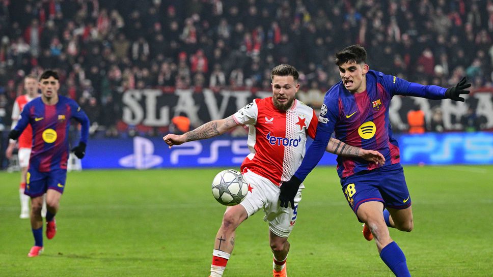 Славия (Прага) 2:2 Барселона (полувреме)