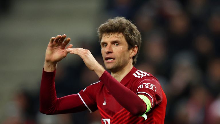 Радващият се на много силен сезон Томас Мюлер е с