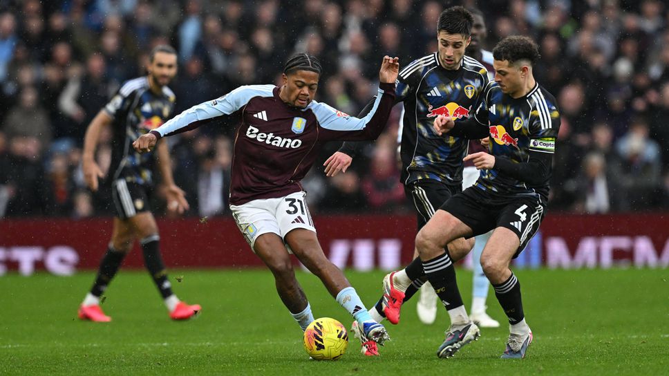 Груев и Лийдс изпуснаха победата срещу Астън Вила