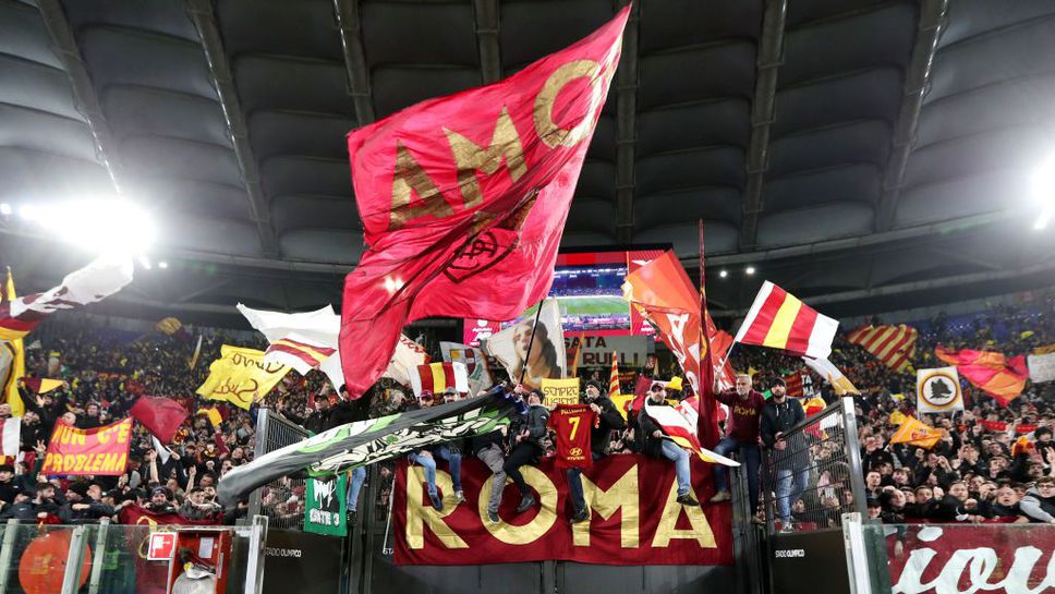 Ултрасите на Рома се заядоха със сектор "Б" по време на дербито с Лацио