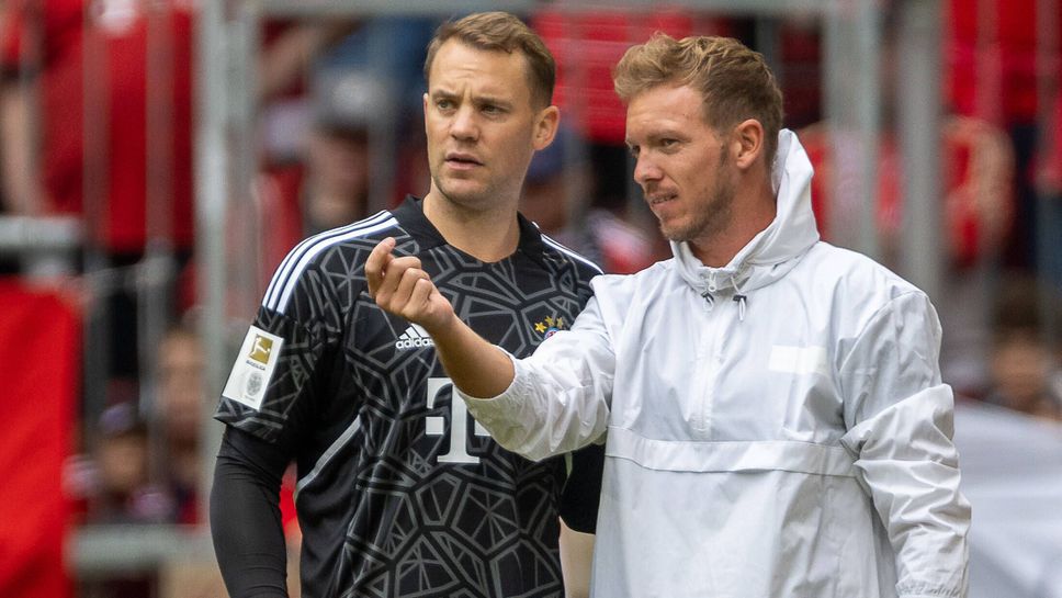 Нойер може да пропусне голямото дерби на германския футбол, разкри Нагелсман