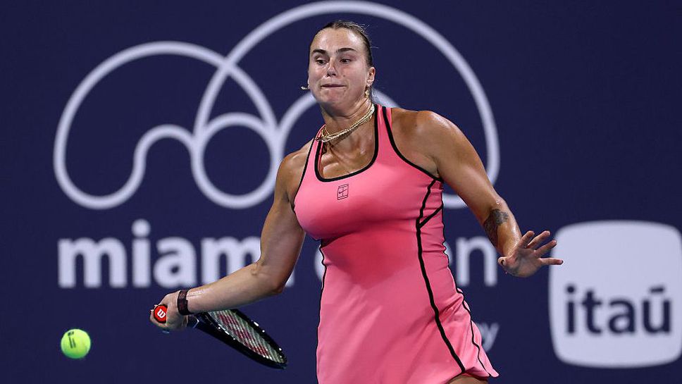 Победа в два сета, но трудна: Сабаленка започна защитата на титлата в Маями