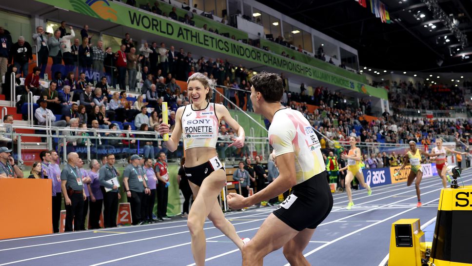 Белгия грабна първата световна титла в смесената щафета 4х400 метра в зала