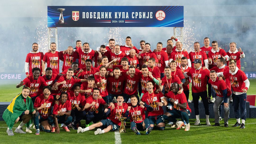 Хегемонията продължава: Звезда с пети пореден дубъл в Сърбия