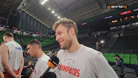 Везенков пред Sportal.bg: Олимпиакос обича да печели трофеи в залата на Панатинайкос