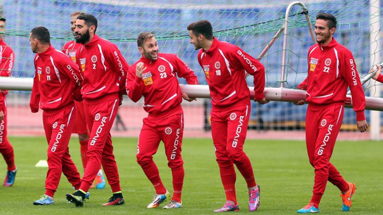 Oфициална тренировка на Малта на "Васил Левски"